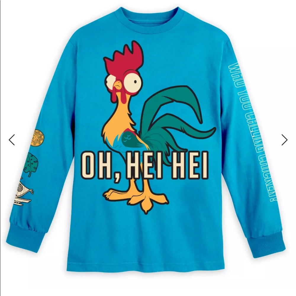 Blue Rooster Graphic Long-Sleeve Top - Oh, Hei Hei
